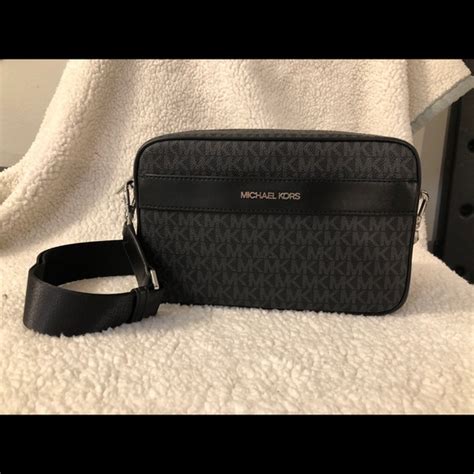 michael kors kenly black|Michael Kors Jet Set Kenly Signature Crossbody Handbag.